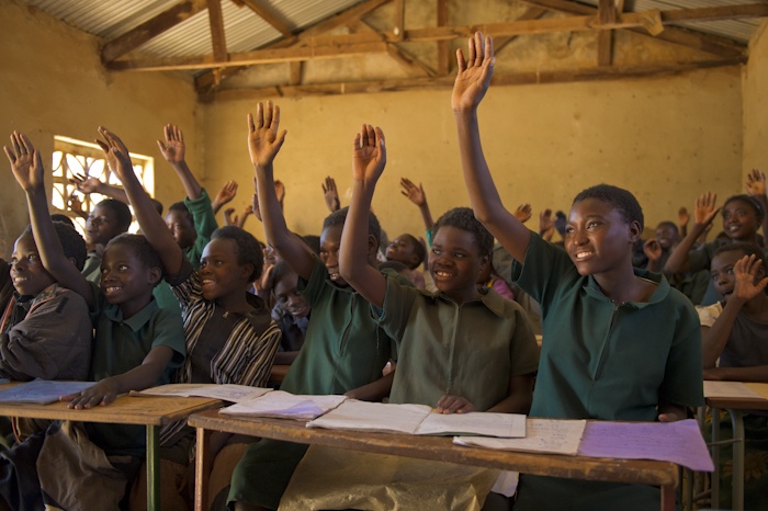 Trainees working with children in early childhood education