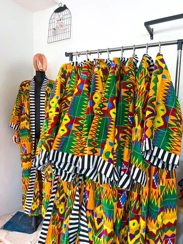 Completed garment made by students